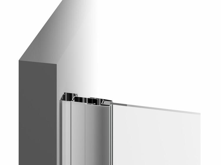 Pevná stěna ke sprchovému koutu 100 cm bílá + transparent - Ravak BLPS