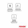 Pevná stěna ke sprchovému koutu 100 cm bright alu + transparent - Ravak BLPS
