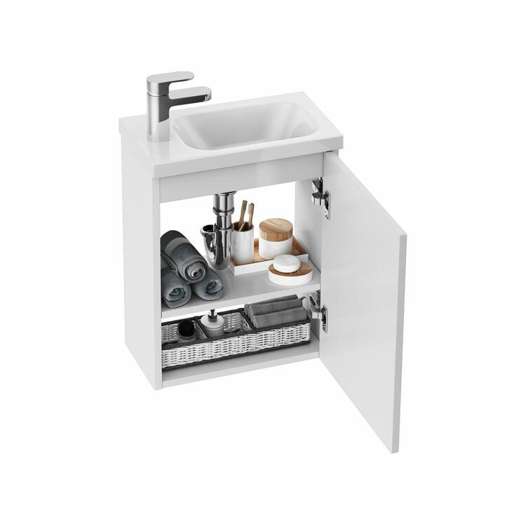 Koupelnová skříňka pod umývátko bílá - Ravak SD Chrome II 8595096898843