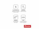 Dřezová/umyvadlová stojánková páková baterie chrom - Ravak Classic CL 016.00