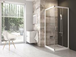 Sprchový kout čtvercový 90 cm bílá + transparent - Ravak BLRV2 | Více -