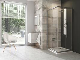 Sprchový kout čtvercový 90 cm bright alu + transparent - Ravak BLRV2 | Více -