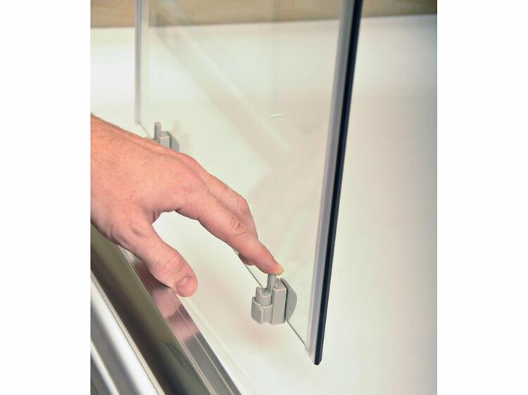 Sprchový kout čtvrtkruhový 90 cm bílá + transparent - Ravak BLCP4