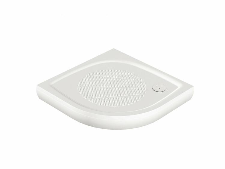 Čtvrtkruhová sprchová vanička z litého mramoru 80 cm – Ravak Elipso Pro XA234401010