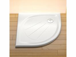 Čtvrtkruhová sprchová vanička z litého mramoru 80 cm - Ravak Elipso Pro | Více - 
