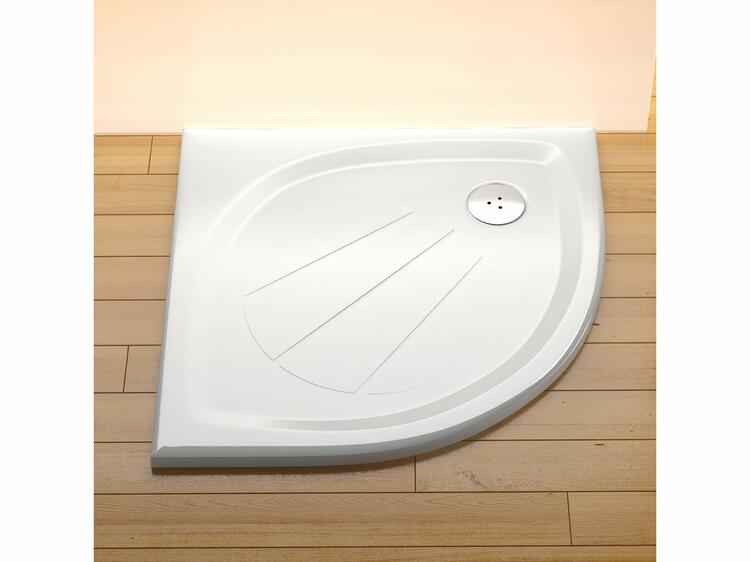 Čtvrtkruhová sprchová vanička z litého mramoru 80 cm - Ravak Elipso Pro
