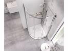 Čtvrtkruhová sprchová vanička z litého mramoru 90 cm - Ravak Elipso Pro