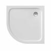 Čtvrtkruhová sprchová vanička z litého mramoru 80 cm – Ravak Elipso Pro Chrome XA244401010