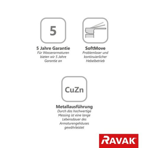 Sprchová nástěnná páková baterie chrom bez setu - Ravak Neo NO 032.00/150