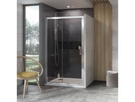 Sprchové dveře 100 cm satin + transparent - Ravak 10DP2 | Více - 
