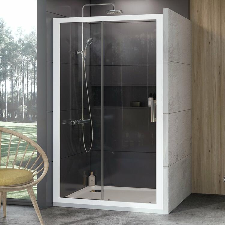 Sprchové dveře 100 cm bílá/transparent – Ravak 10DP2 0ZVA0100Z1