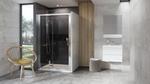 Sprchové dveře 120 cm satin + transparent - Ravak 10DP2