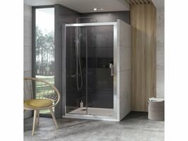 Sprchové dveře 120 cm bílá + transparent - Ravak 10DP2 | Více - 