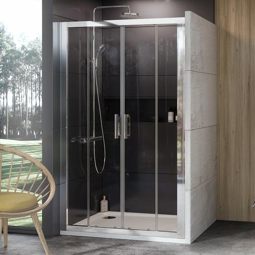 Sprchové dveře 180 cm bright alu + transparent - Ravak 10DP4