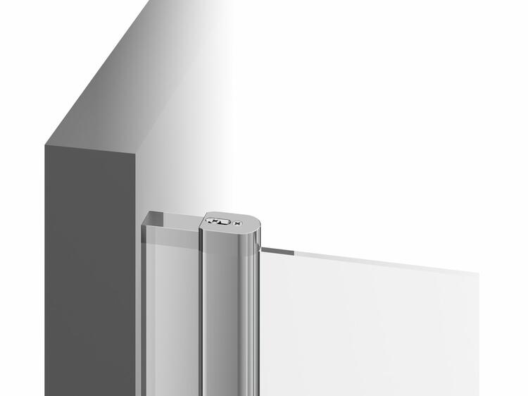 Pevná stěna ke sprchovému koutu 80 cm bílá + transparent - Ravak CPS