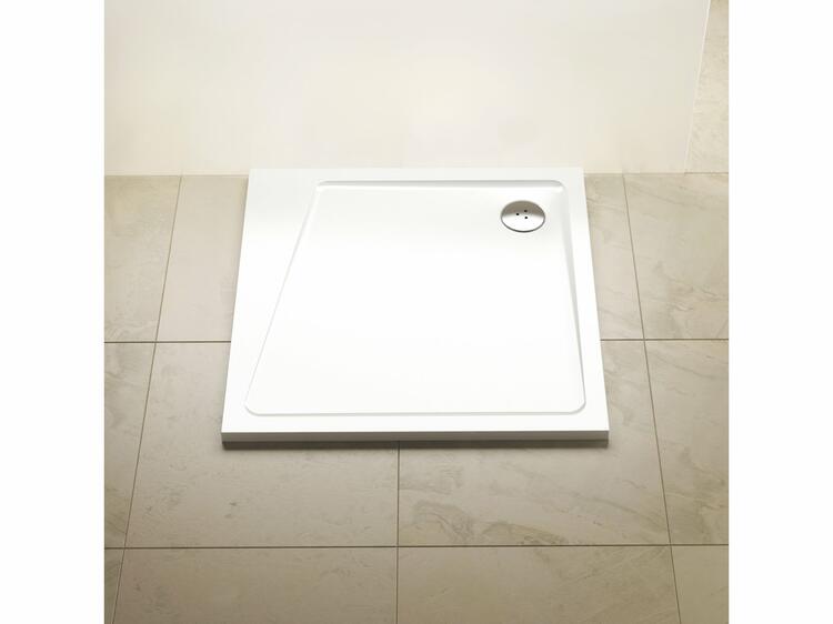 Čtvercová sprchová vanička z litého mramoru 90 cm - Ravak Perseus Pro 10°