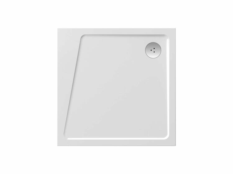 Čtvercová sprchová vanička z litého mramoru 90 cm - Ravak Perseus Pro 10°