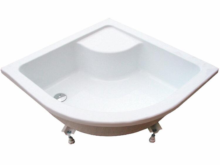 Čtvrtkruhová akrylátová sprchová vanička 80 cm – Ravak Sabina A214001020