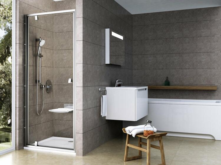 Sprchové dveře 80 cm satin/transparent – Ravak PDOP1 03G40U00Z1