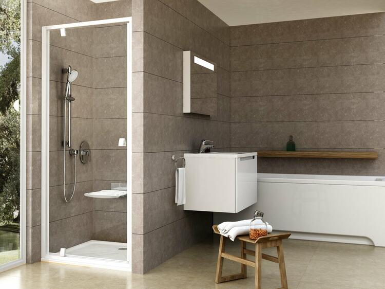Sprchové dveře 90 cm bílá/transparent – Ravak PDOP1 03G70101Z1