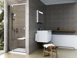 Sprchové dveře 90 cm satin/transparent – Ravak PDOP1 03G70U00Z1 | Více -