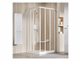 Kombinovatelný sprchový kout čtvercový/obdélníkový 80 cm bílá + transparent - Ravak ASRV3 | Více - 