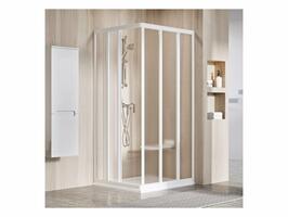 Sprchové dveře 80 cm bílá + grape - Ravak ASRV3 | Více - 