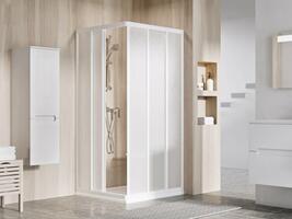 Sprchový kout čtvercový 90 cm bílá + pearl - Ravak ASRV3 | Více -