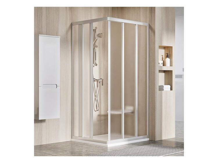 Sprchové dveře 90 cm satin + grape - Ravak ASRV3