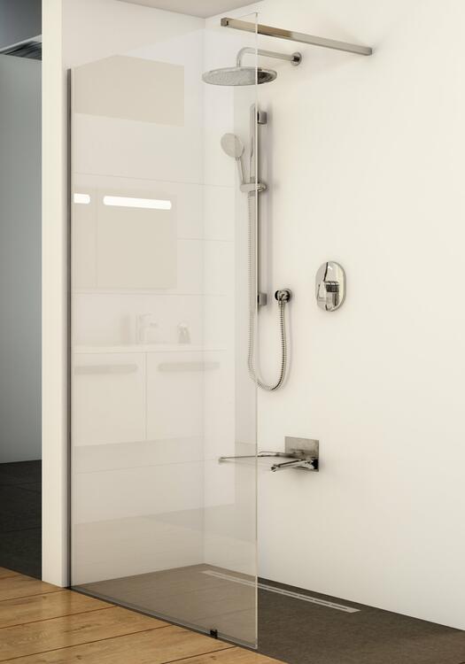 Sprchová stěna Walk-in Wall 60 cm černá/transparent – Ravak GW9W00300Z1