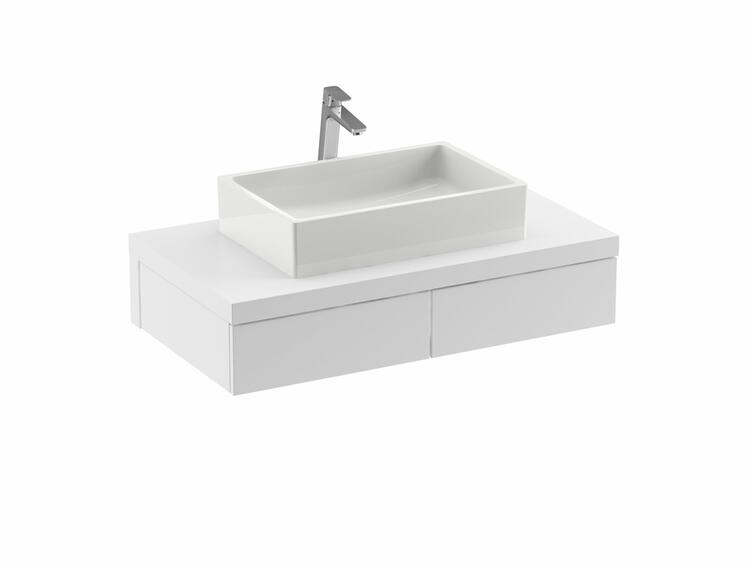 Koupelnová skříňka bez umyvadla bílá - Ravak SD Formy 800