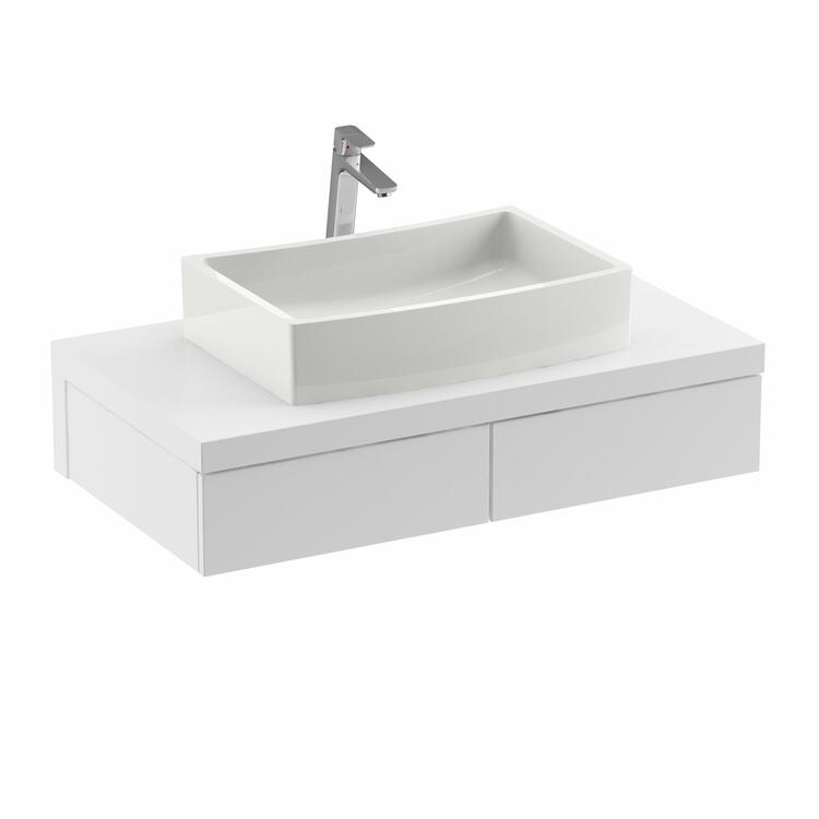 Koupelnová skříňka bez umyvadla bílá - Ravak SD Formy 1000 8592626035952