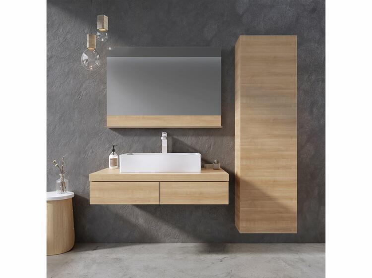 Koupelnová skříňka bez umyvadla dub - Ravak SD Formy 1200 8592626035990