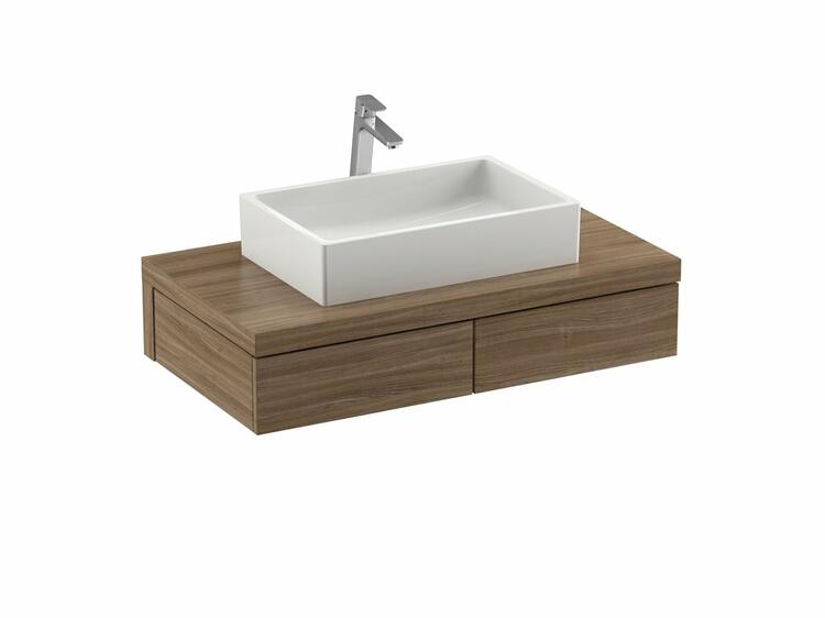Koupelnová skříňka bez umyvadla dub - Ravak SD Formy 1200