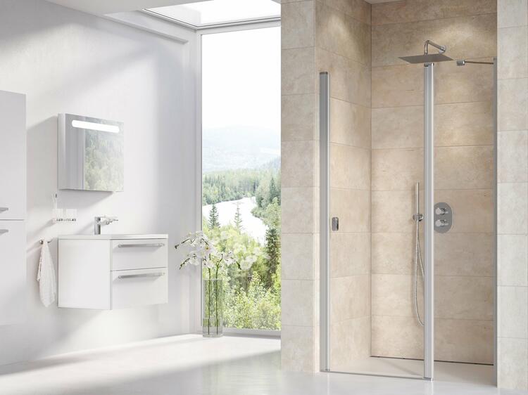 Sprchové dveře 110 cm satin/transparent – Ravak CSD2 0QVDCU00Z1