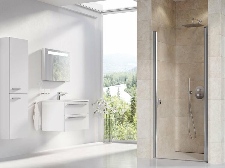 Sprchové dveře 90 cm satin/transparent – Ravak CSD1 0QV70C00Z1