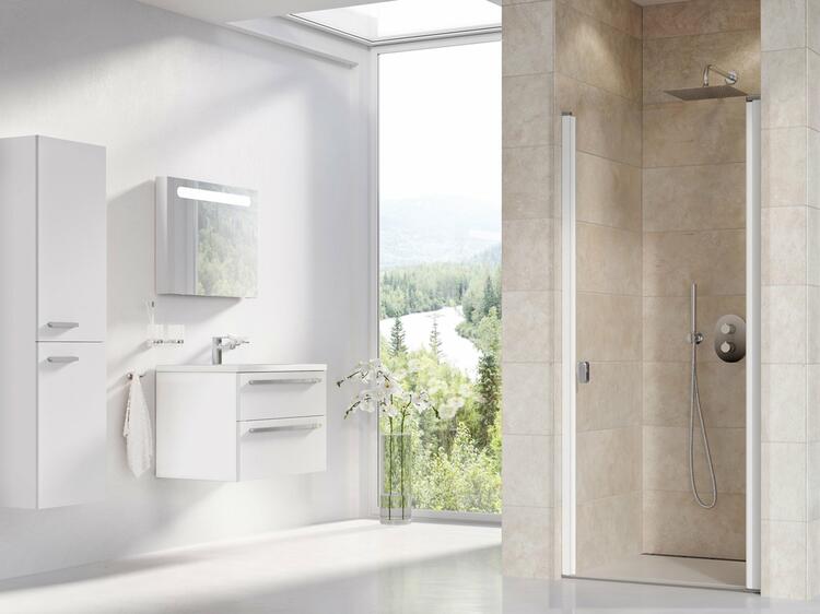 Sprchové dveře 90 cm bílá/transparent – Ravak CSD1 0QV70100Z1