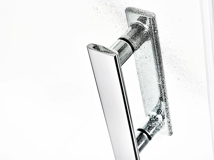 Sprchový kout čtvrtkruhový 80 cm chrom + transparent - Ravak SMSKK4