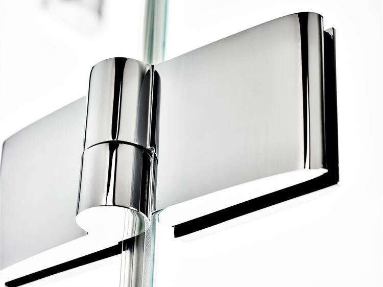 Sprchový kout čtvrtkruhový 90 cm chrom + transparent - Ravak SMSKK4