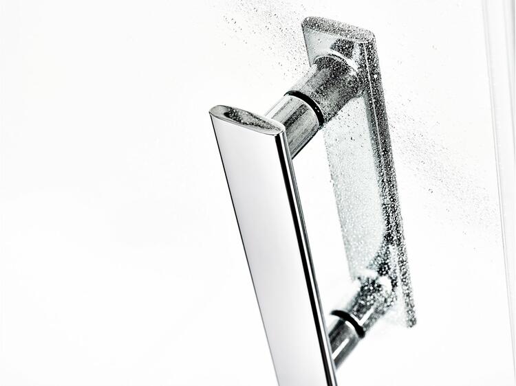 Sprchový kout čtvrtkruhový 90 cm chrom + transparent - Ravak SMSKK4