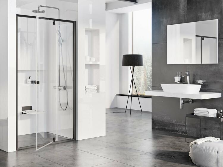 Sprchové dveře 120 cm černá/transparent – Ravak PDOP2 03GG0300Z1
