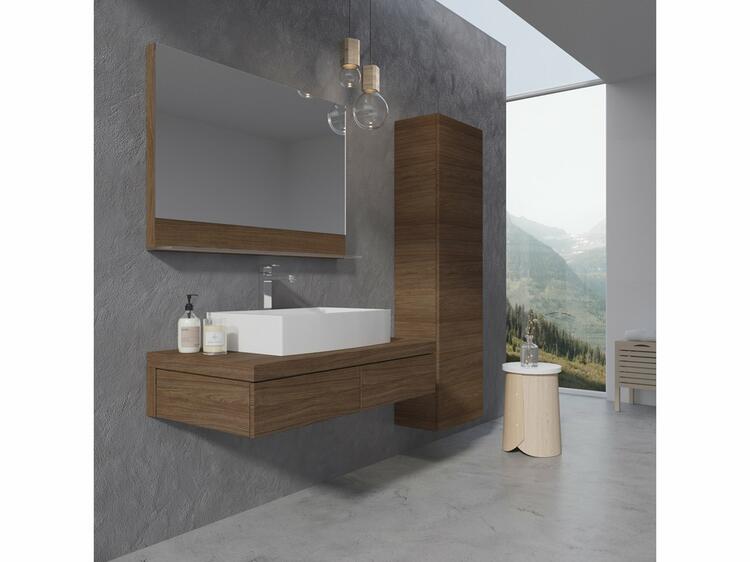 Vysoká skříňka s dvířkami dub - Ravak SB Formy 460 X000001261