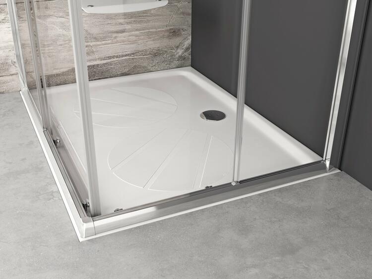 Obdélníková sprchová vanička z litého mramoru 100×80 – Ravak Gigant Pro XA03A401010