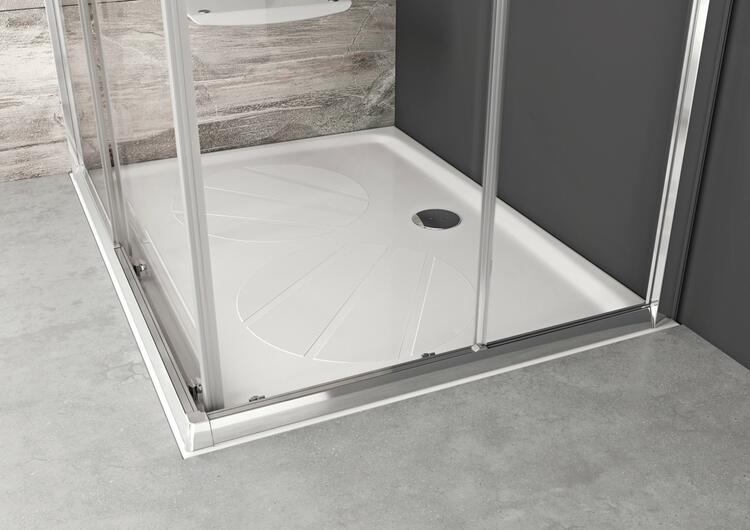 Obdélníková sprchová vanička z litého mramoru 110×80 – Ravak Gigant Pro XA03D401010