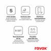 Sprchové dveře levé 100 cm chrom/transparent – Ravak BSD2 0ULAAA00Z1