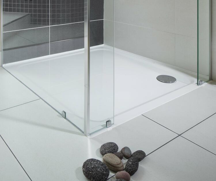 Čtvercová sprchová vanička z litého mramoru 80 cm – Ravak Perseus Pro Chrome XA044401010