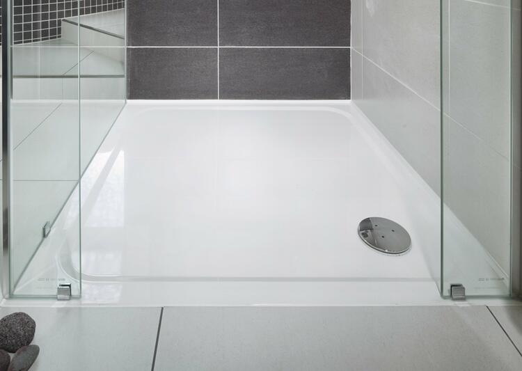 Čtvercová sprchová vanička z litého mramoru 80 cm – Ravak Perseus Pro Chrome XA044401010