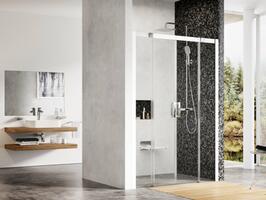 Sprchové dveře 160 cm bílá + transparent - Ravak MSD4 | Více - 