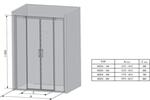 Sprchové dveře 160 cm bright alu/transparent – Ravak MSD4 0WKS0C00Z1