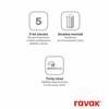 Sprchové dveře 80 cm bílá/pearl – Ravak ASDP3 00V401R211